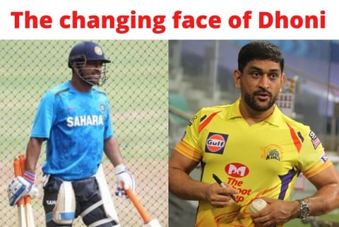 Dhoni returns with a changed, muscular appearance