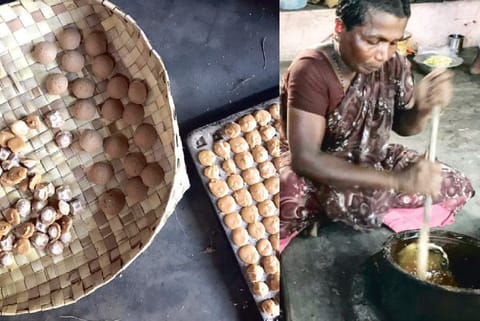 Puttu made by women in Kayalpattinam district.