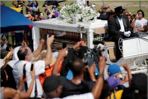 File photo: Floyd's cremation