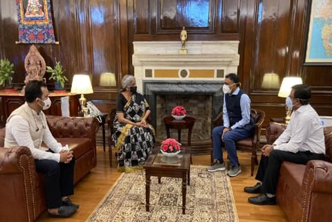 Flipkart chief executive Kalyan Krishnamurthy meets Union Finance Minister Nirmala Sitharaman