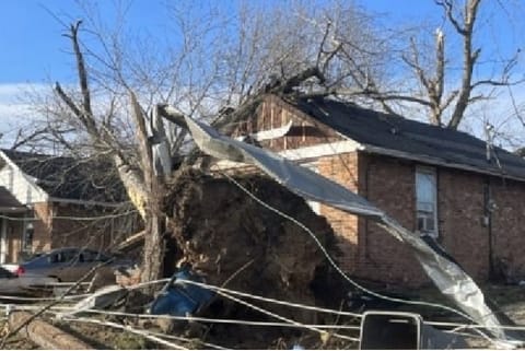 The recent tornado which has ripped apart western Kentucky in US