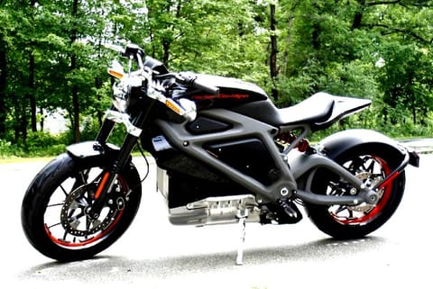 Harley-Davidson's electric motorcycle at the company's research facility in Wauwatosa