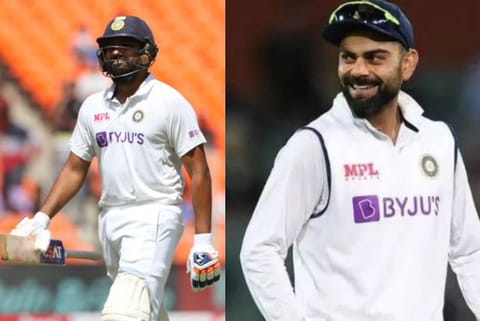Indian Cricketers  Virat Kohli and Rohit Sharma