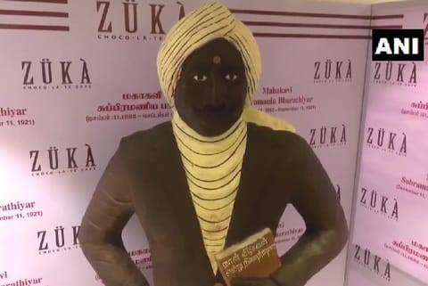 The Bharathiyar chocolate. Image Courtesy: Twitter - @ANI