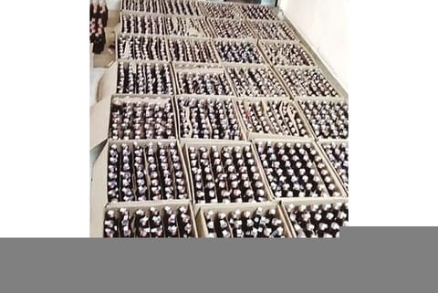 The seized liquor