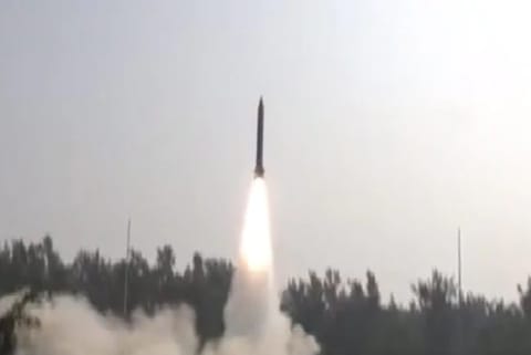 India successfully tests new-generation ?Pralay? missile (Image Source: Twitter/@ANI)