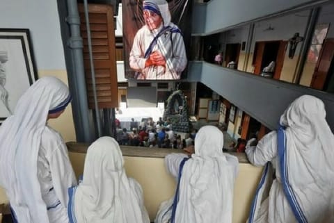 Nuns from the Missionaries of Charity in Kolkata (Image credit: PTI)