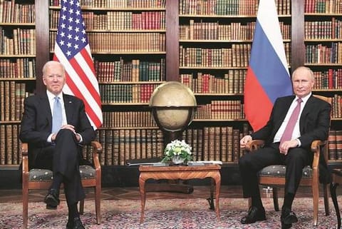 US President Joe Biden and Russian President  Vladimir Putin (Image Courtesy: IANS)