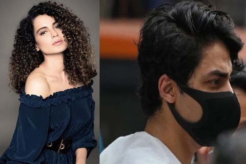 Kangana Ranaut and Aryan Khan