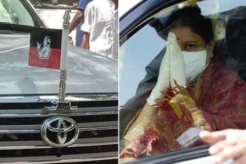 Flag row: Top leaders file police complaint against Sasikala