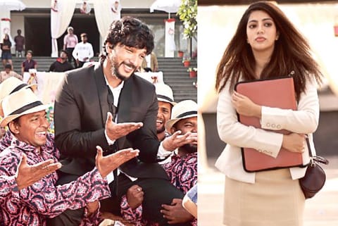 Gautham Karthik along with the dancers; Sai Priyaa