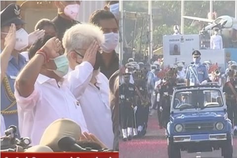 Source: Thanthi Twitter; TN CM salutes the army parade
