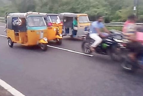 A grab of the video that went viral on Sunday