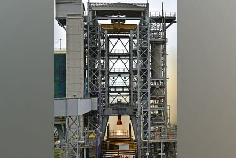 ISRO conducts 3rd successful Vikas Engine long duration hot test for Gaganyaan Program(ANI)