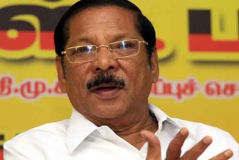 DMK Rajya Sabha MP RS Bharathi (File Photo)