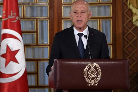 Tunisian President Kais Saied (File photo)