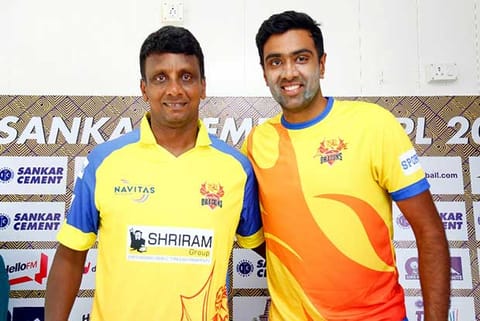 M Venkataramana (left) and  R Ashwin (File photo)