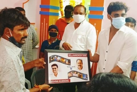 Bellamkonda Sreenivas Travels To Kurnool With Family To Surprise Fan