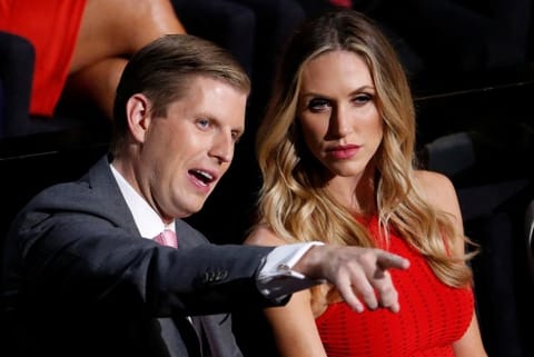 Donald Trump's son Eric Trump and Lara Trump (File Photo)