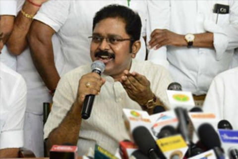 File photo: AMMK leader TTV Dhinakaran