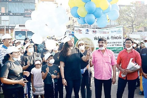 Mehta Hospital organised an awareness walkathon at Elliots Beach.