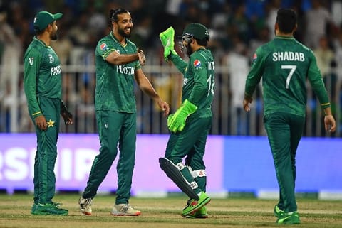 The men in green with five straight wins top the table. Image: Twitter -  @T20WorldCup