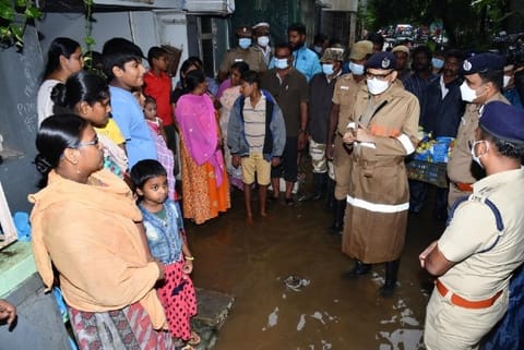 Chennai Metropolitan Police Commissioner ordered immediate removal of stagnant rainwater (Twitter)