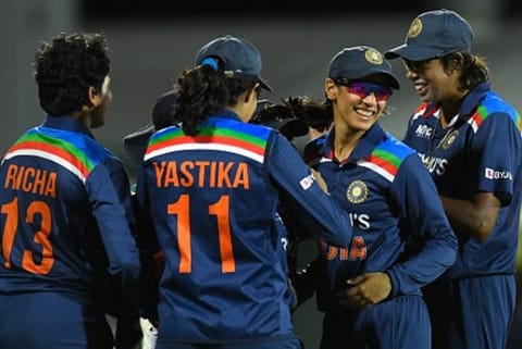 Indian women's team players (Image source: Twitter/BCCIwomen)