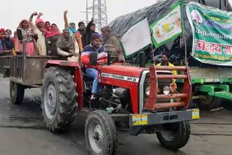 Farmer's Tractor rally on Republic Day in Delhi (File Photo)