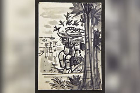 One of Sreenivasulu?s art works