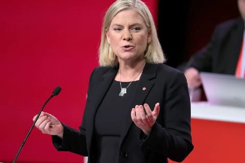 Magdalena Andersson. Image Courtesy: Reuters