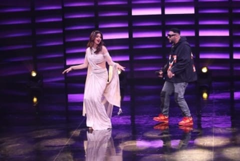 Badshah with Shilpa Shetty.