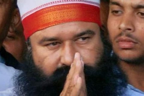 Dera Sacha Sauda chief Gurmeet Ram Rahim Singh (Image credit: PTI)