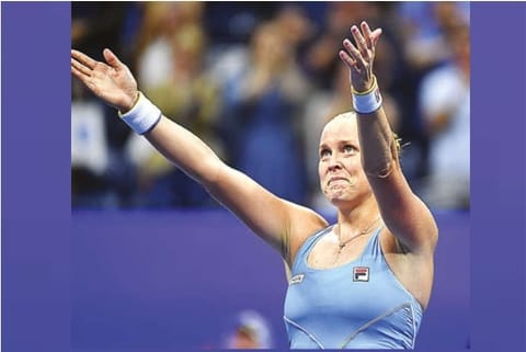 Shelby Rogers is ecstatic after defeating Ashleigh Barty