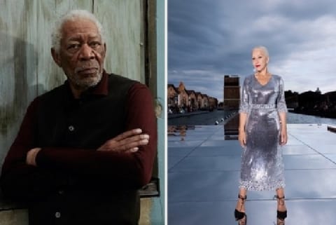 Morgan Freeman and Helen Mirren.