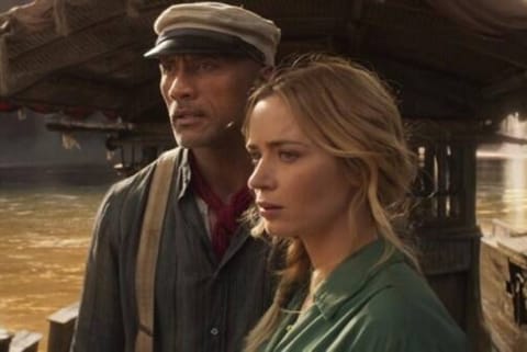 Dwayne Johnson and Emily Blunt from Jungle Cruise