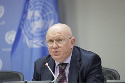 Russia's UN ambassador Vassily Nebenzia  (Image Courtesy: IANS)