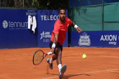 Indian tennis player Sumit Nagal  (Image Courtesy: ANI)