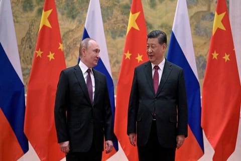 Chinese President Xi Jinping and Russian President Vladimir Putin (Image credit: ANI)