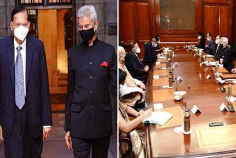 G. L. Peiris and S Jaishankar (ANI)