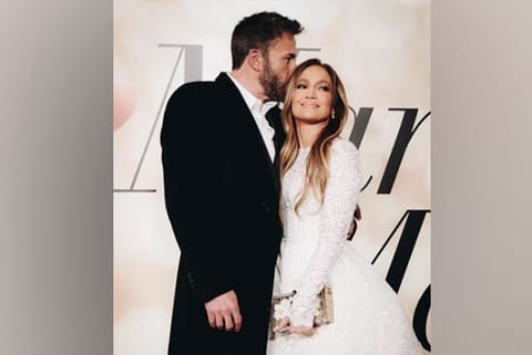 Jennifer Lopez and Ben Affleck at 'Marry Me' premiere (Image source: Instagram)