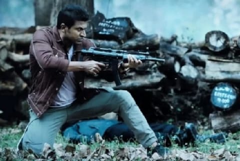Puneeth in action.