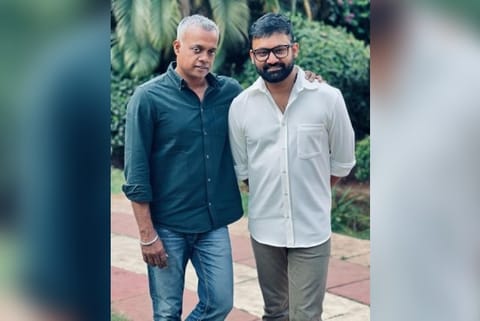 Goutham Menon with Manu Anand.