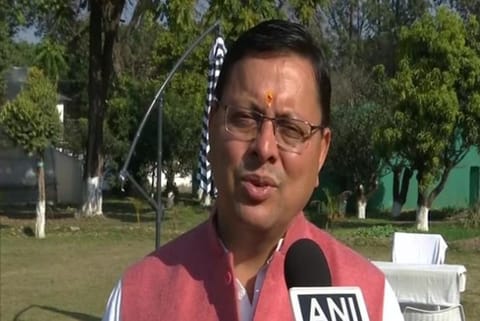 Uttarakhand Chief Minister Pushkar Singh Dhami (Image credit: ANI)