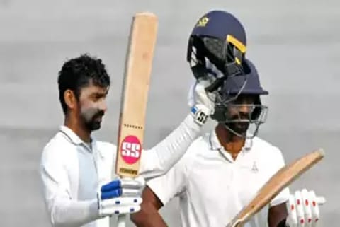 The Baba twins, Indrajith and Aparajith, struck contrasting hundreds (Credit: ANI)
