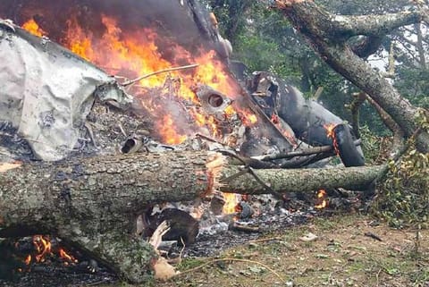 IAF crash site/ file photo