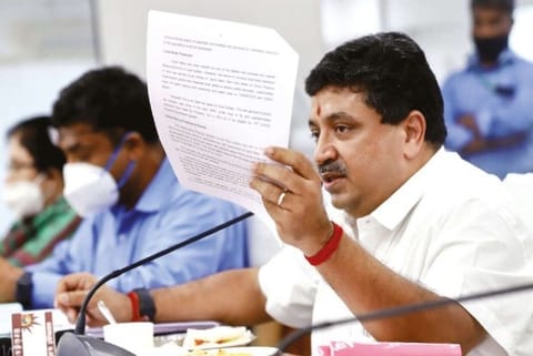 state Finance Minister Palanivel Thiaga Rajan