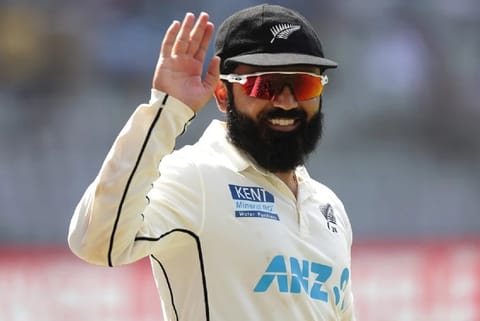 India-born New Zealand cricketer Ajaz Patel (Image Courtesy: ANI)