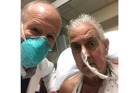 Surgeon and the patient, David Bennett