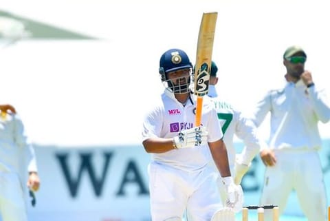 Rishabh Pant  hits Century  (Image Courtesy: Twitter/@BCCI)